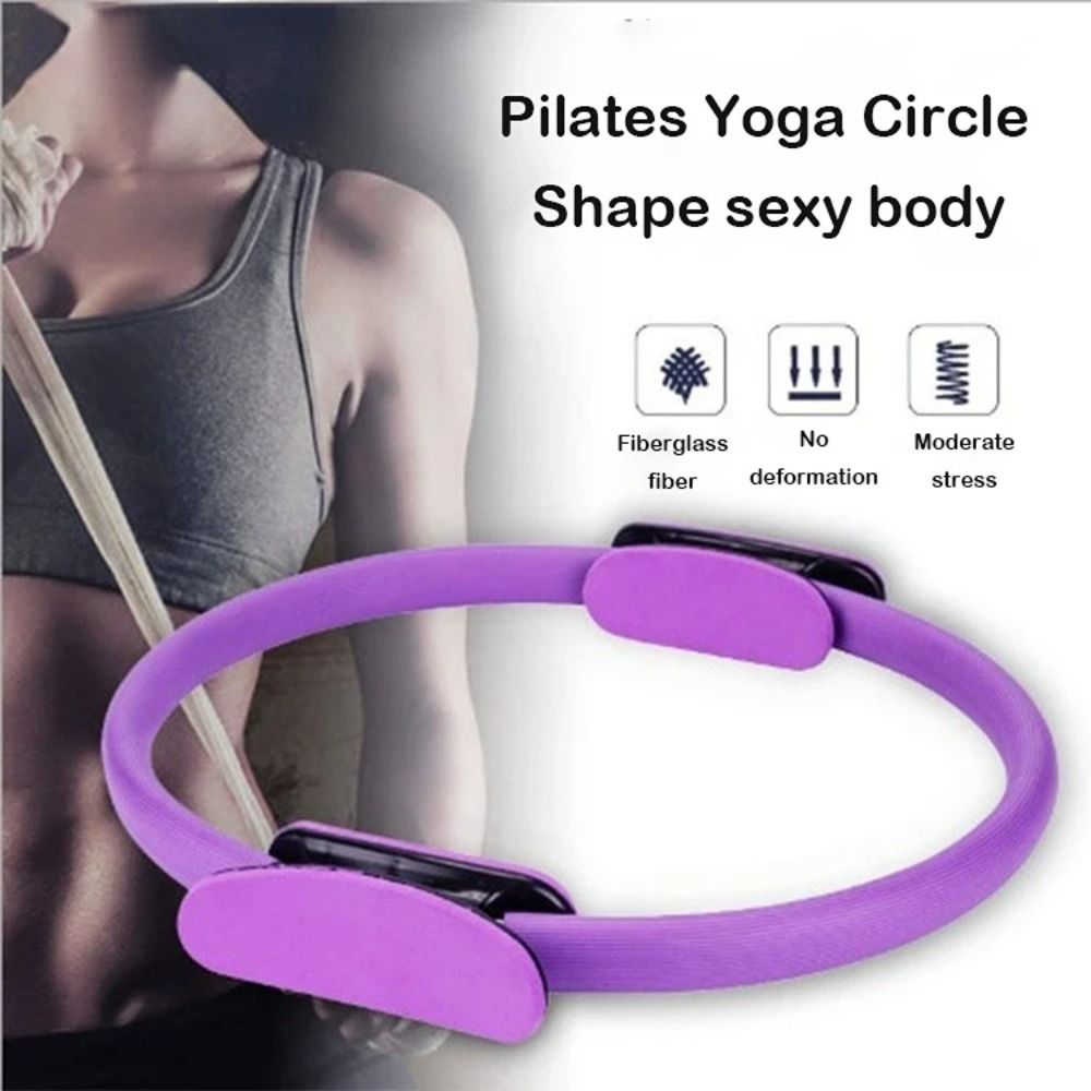 Pilates Yoga Resistance Ring - Cincin Yoga Pilates Multifungsi, Cincin Olahraga