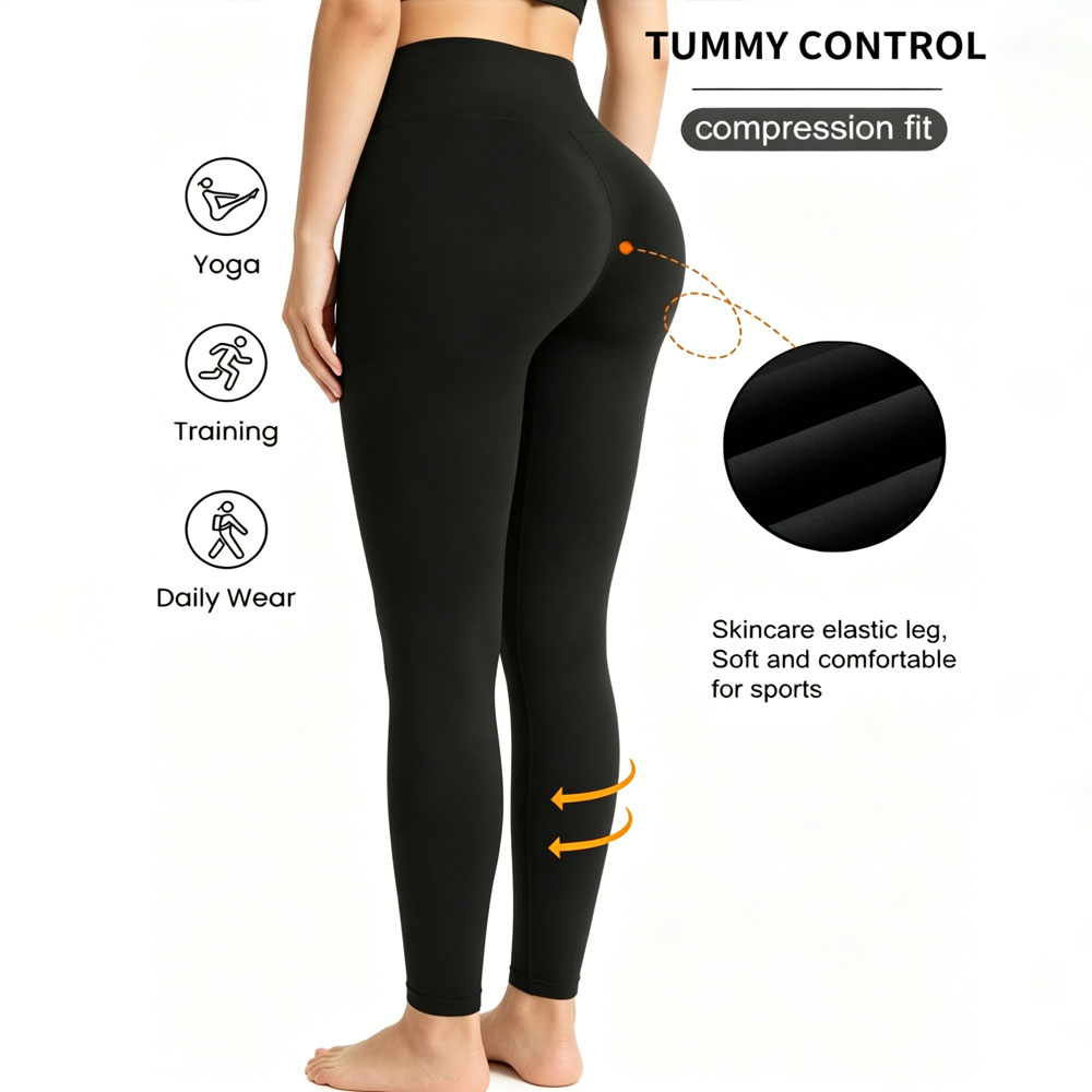 Pilates Yoga Legging - Legging olahraga wanita high stretch, lembut