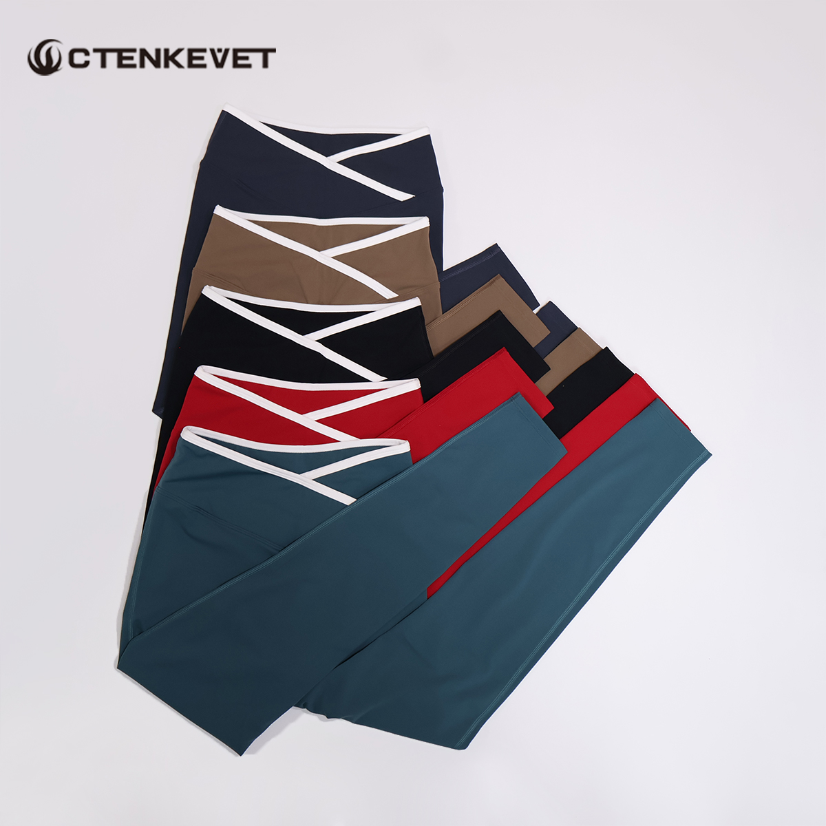 Pilates Yoga Edition - Celana Fitness Wanita Ctenkevet Warna-Blok Cepat