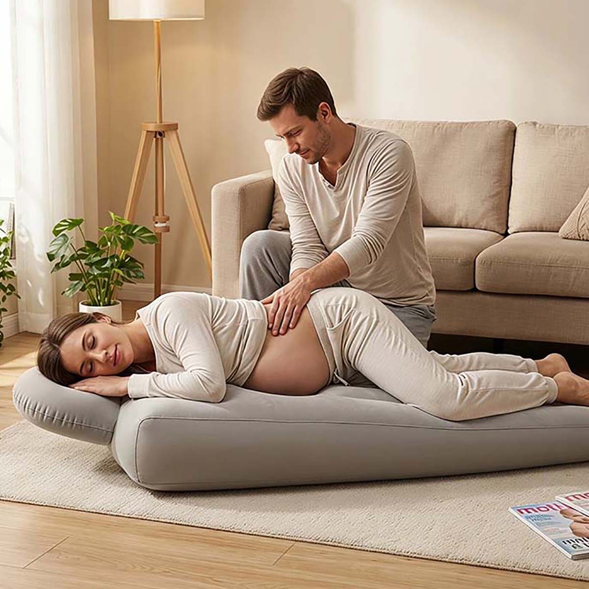 Pilates Yoga Studio - Matras Yoga Bantal Kehamilan Tiup Untuk