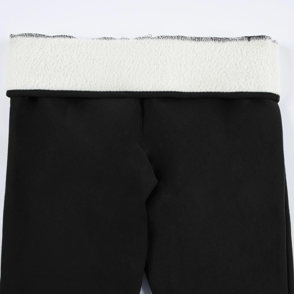 Pilates Yoga Legging - Legging Fleece Pinggang Tinggi Modis, Anti