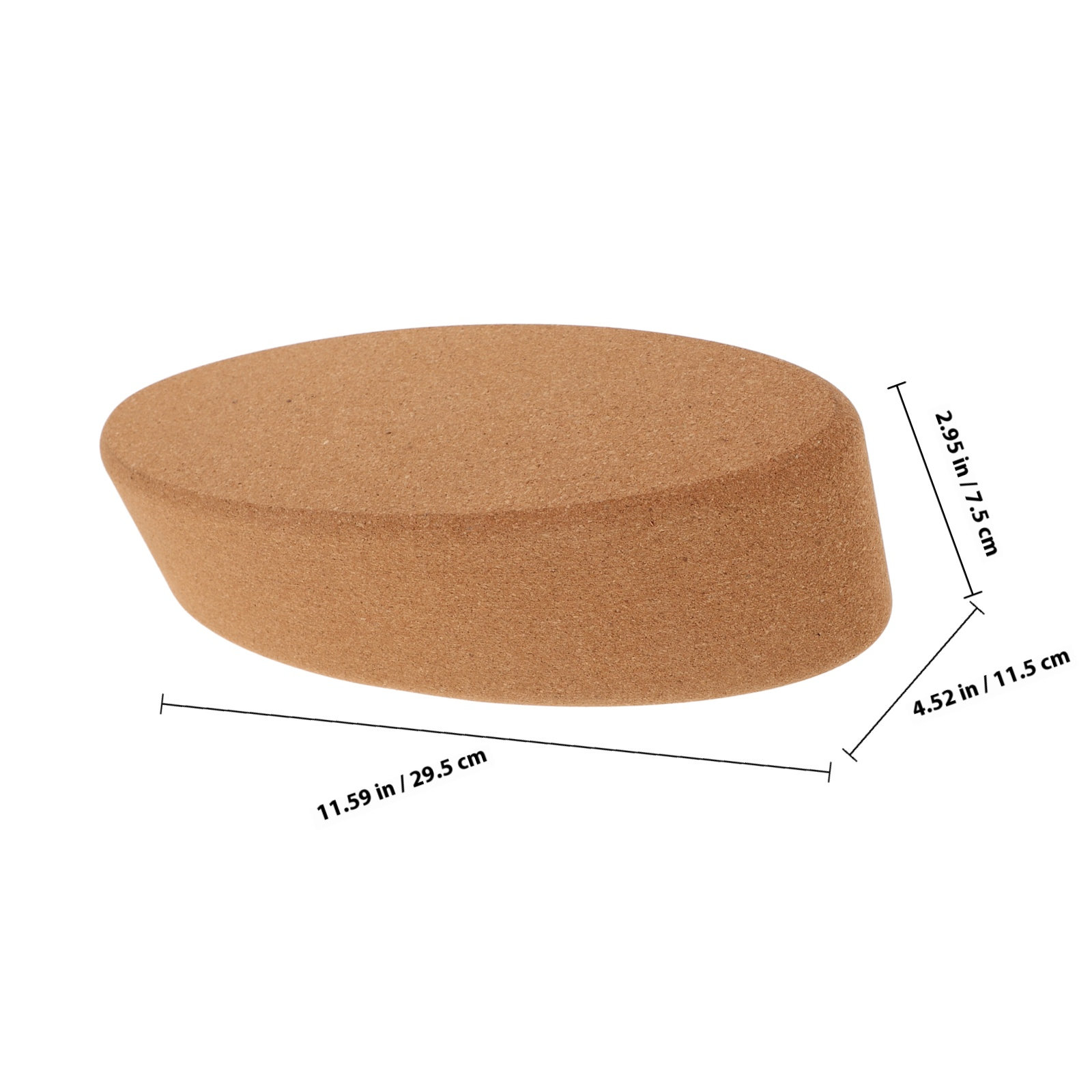 Blok Yoga Oval Terbuat dari Ga - Yoga Block Cork ulasan dan harga