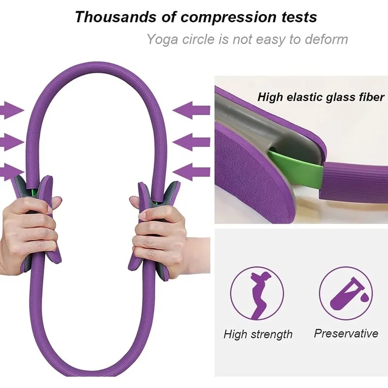1 Buah Alat Pembentuk Kebugara - Pilates Yoga Resistance Ring ulasan dan harga