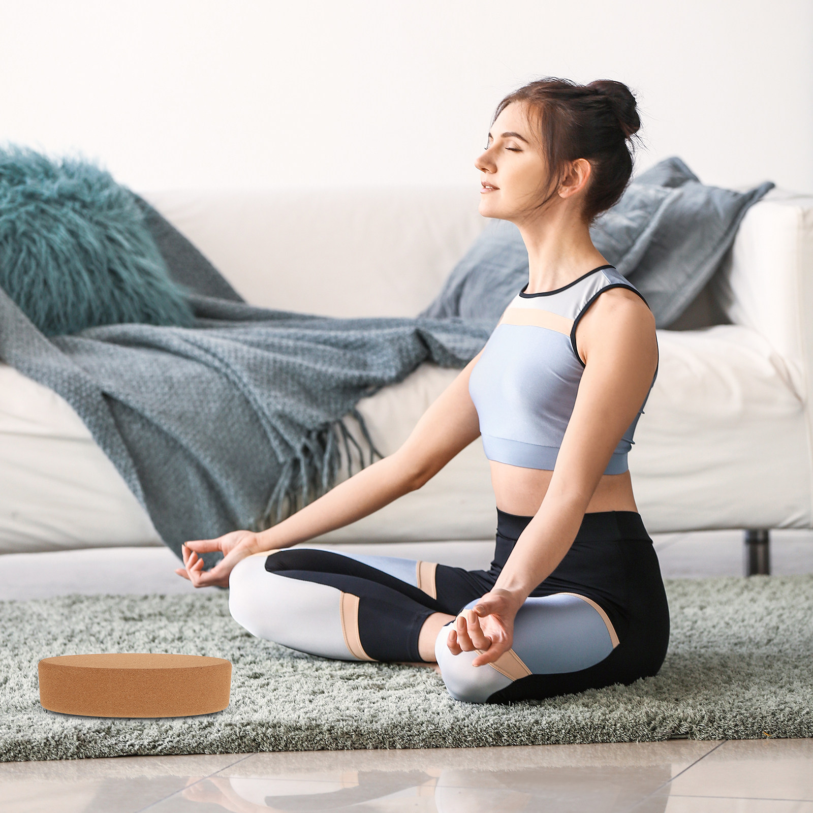 Blok Yoga Berbentuk Oval dari  - Yoga Block Cork ulasan dan harga