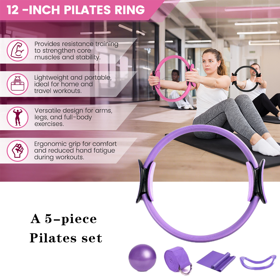 Set Latihan Kebugaran Resistan - Pilates Yoga Resistance Ring ulasan dan harga