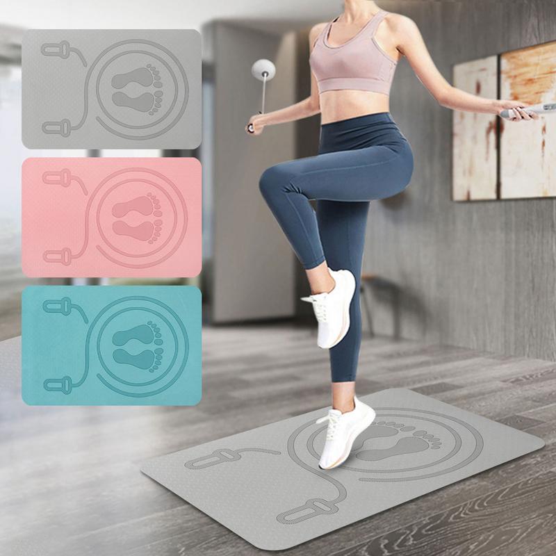 Matras Lompat Tali 6mm Bahan T - Pilates Yoga Mat Workout ulasan dan harga