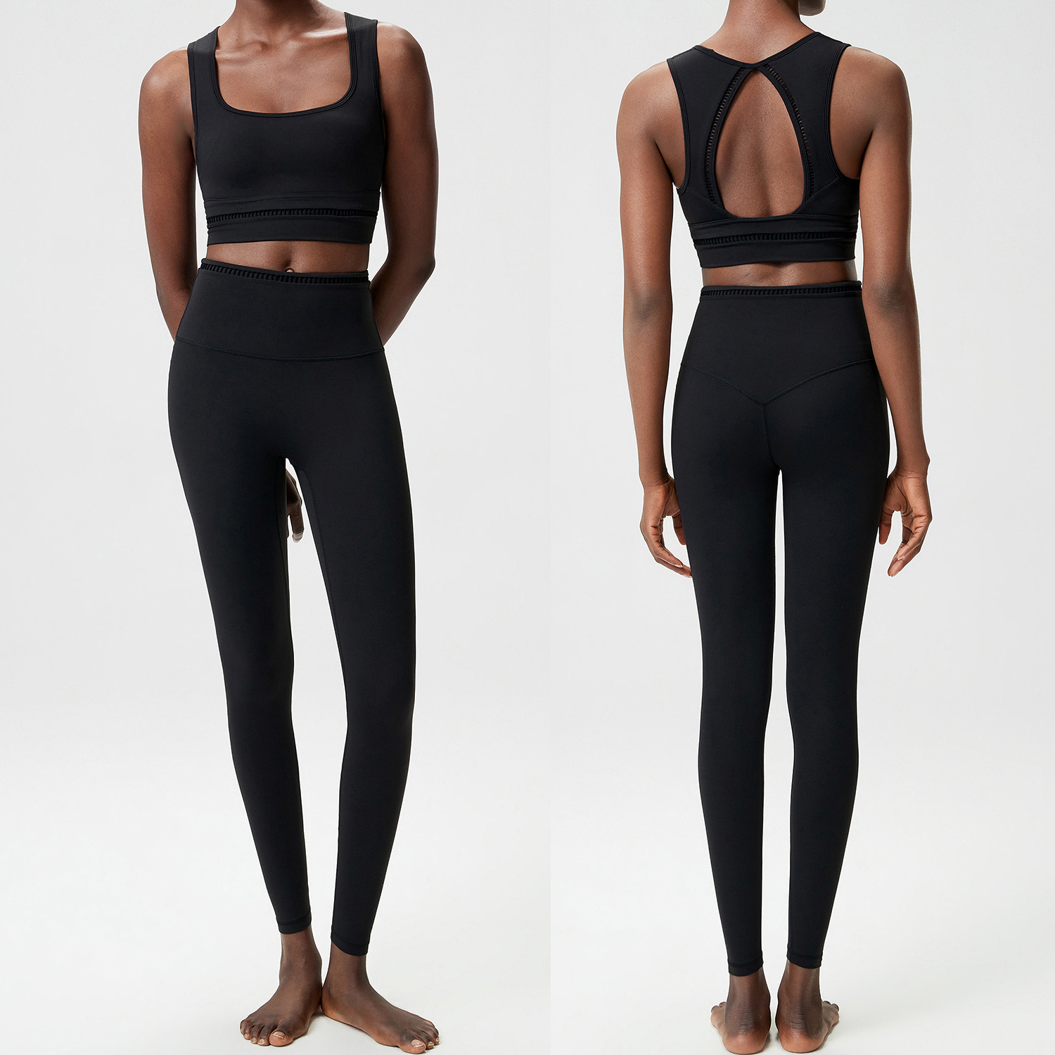Set Yoga Wanita 2-Potong Baru, - Pilates Yoga Legging ulasan dan harga