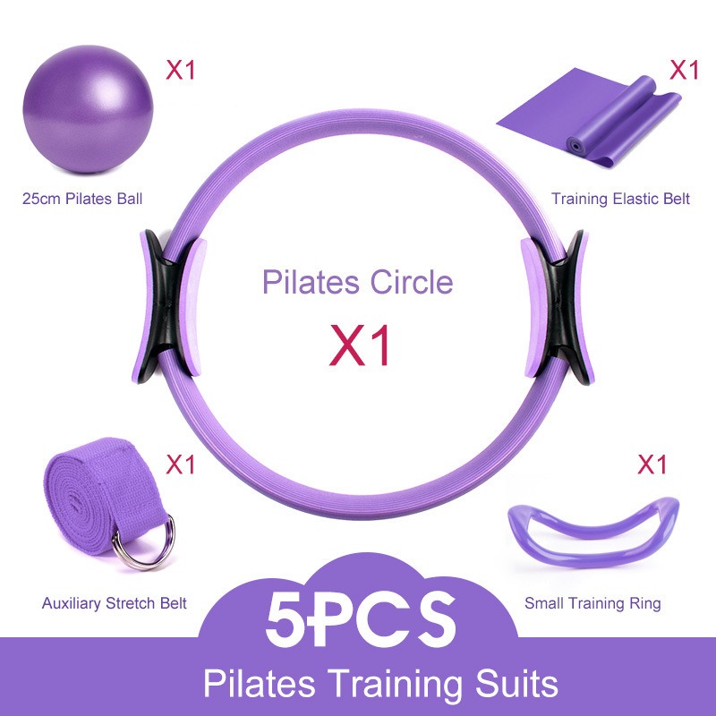 Set Ring Yoga Pilates 25cm den - Pilates Yoga Resistance Ring ulasan dan harga