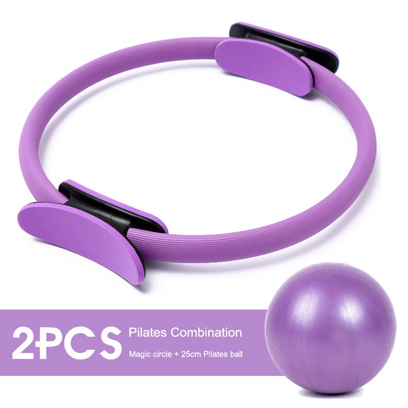 Set Ring Yoga Pilates 25cm den - Pilates Yoga Resistance Ring ulasan dan harga