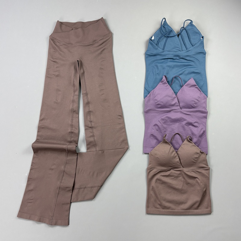 2Pcs Set Yoga Wanita Tanpa Jah - Pilates Yoga Legging ulasan dan harga